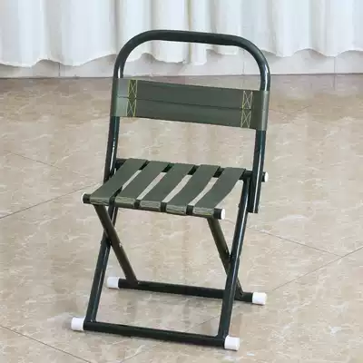 Folding chair Portable household folding Maza backrest chair folding small bench Outdoor folding stool thickened
