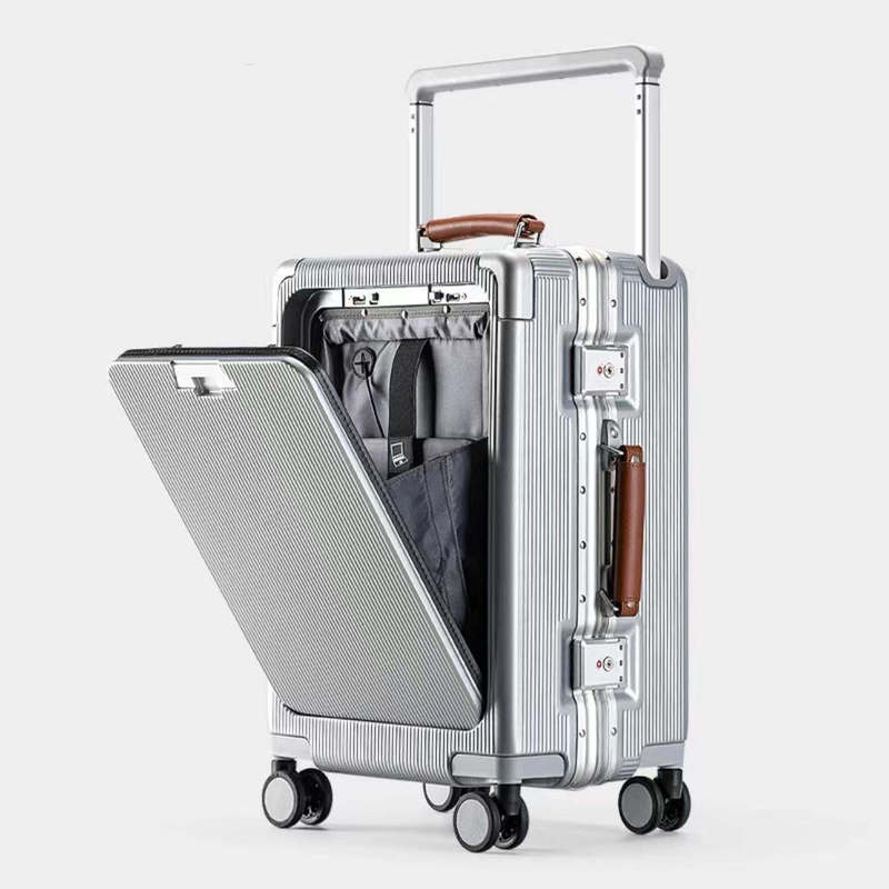 Front-Opening Suitcase Carry-On Luggage 20inch Multifunctional Unisex Business Travel Suitcase 2024 New Model Trolley Case 26