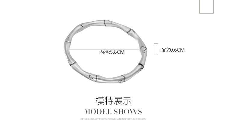 Inch Bạc Vân Nam Pure Handmade S999 Full Silver Snowflower Bạc Tre Bạc Bracelet Bạc Hàn Quốc Cá tính Cổ điển Sterling Bạc Bracelet vòng tay nam