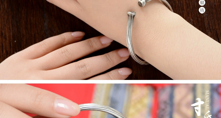 Spatholobus Bracelet Phần nam nữ có 99 feet bạc trang sức bằng gỗ không có nút thắt lac tay dep