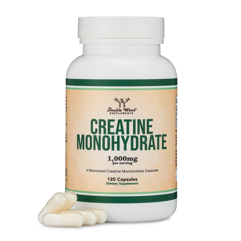 American Double Wood Creatine Monohydrate Micro-Powderized Creatine Monohydrate 120 Capsules
