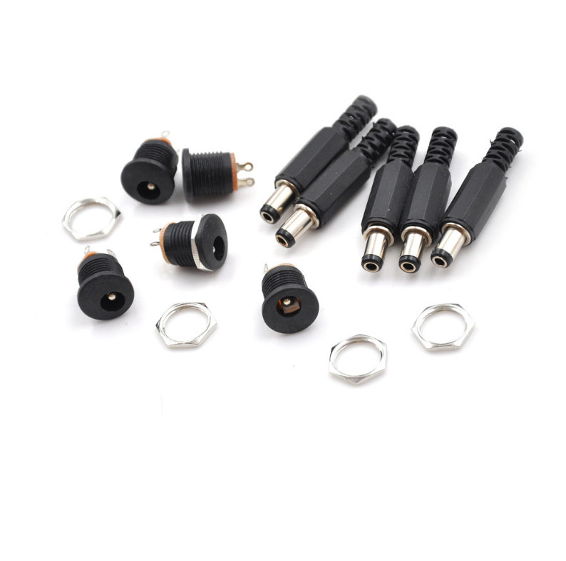 5 sets (5 DC-022 5 5-2 5 5 DC plugs short 5 5-2 5) DC DC power plug