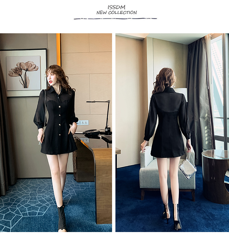 VK旗艦店 韓系雪紡燈籠袖襯衣修身短褲套裝長袖褲裝