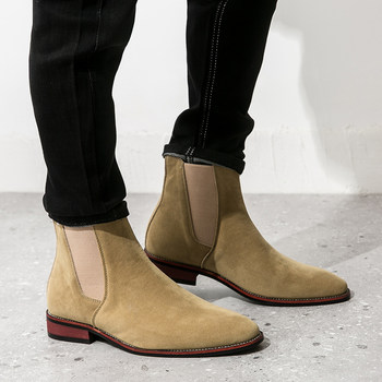 Chelsea boots men's british style high tops martin boots