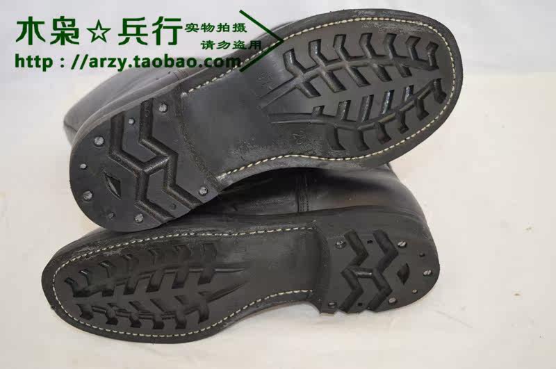 Boots militaires en cuir - Ref 1398524 Image 6