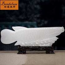 Special number of jade gold dragon fish swing piece home living room decoration home Longfish hotel Senior clubhouse shop opened