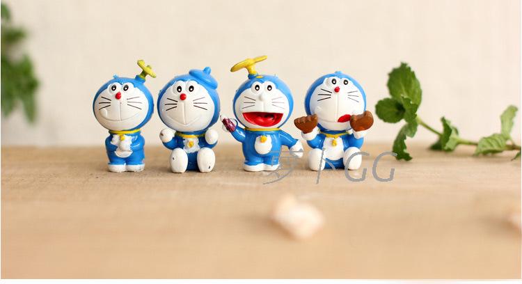 Cảnh trang trí bánh trang trí robot mèo jingle mèo bức tượng trang trí bánh trang trí trang trí phụ kiện làm bánh cách trang trí phòng khách nhà vuông