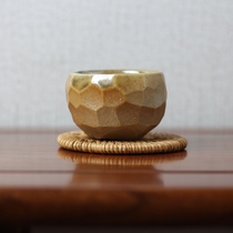 Yunnan Chuxiong Chu kiln pure handmade wood-fired pottery art cup incomplete beautiful master cup natural mud tea cup real shot