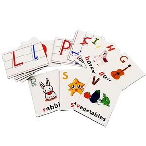 双面磁性26英文字母卡片教具黑板磁铁贴早教儿童英语书写磁贴玩具
