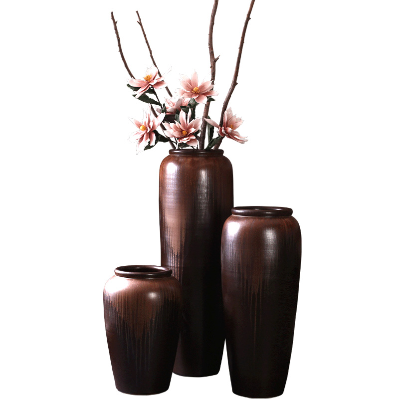 The Big vase furnishing articles living room European - style ceramics Big vase landing Chinese style household hotel furnishing articles flower arrangement