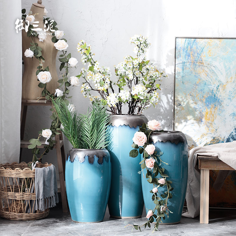 European ceramic vase Nordic I and contracted villa landing simulation TV ark suit sitting room flower arranging furnishing articles