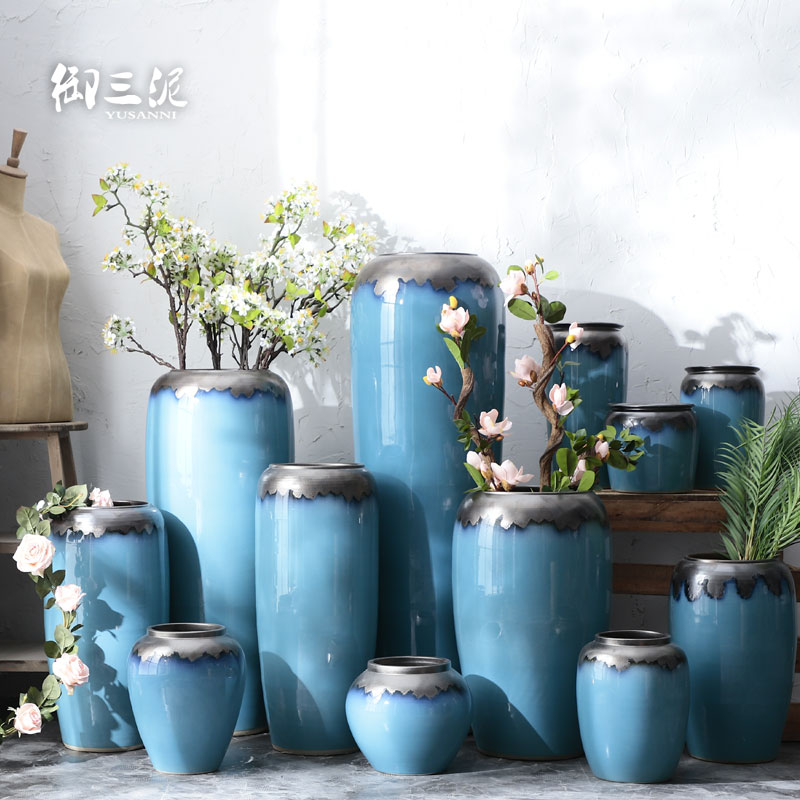 European ceramic vase Nordic I and contracted villa landing simulation TV ark suit sitting room flower arranging furnishing articles