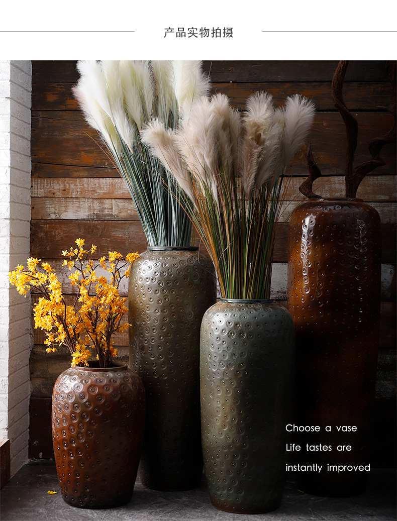 Landing a large flower pot flower arranging furnishing articles pottery jingdezhen north European American ceramic vases, sitting room aquarium earthenware jars