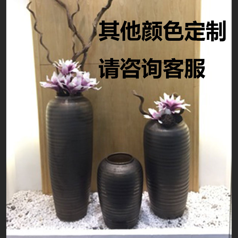 Jingdezhen manual coarse pottery custom of large vases, restoring ancient ways is I and contracted clay yard villa clubhouse sitting room