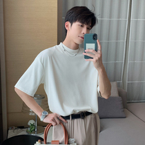 Hualun Summer Free Cool Short Sleeve T-Shirt Men 2022 New Korean Wave Brand Loose Thin Solid Color T-shirt