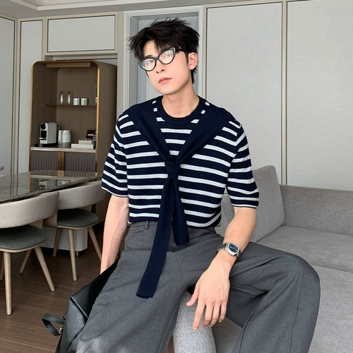 Hualun Summer Antifling Clisted Forteced Forted для Boys 2025 Новая одежда Cleanfit вязаная топ
