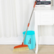 Great broom stainless steel handle wooden floor soft wool broom dust removal imitation Mane broom