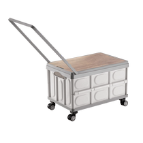 Outdoor camping storage box folding suitcase camping storage box car trunk organizer picnic storage box