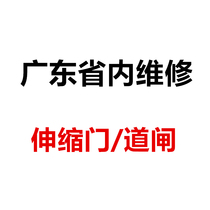 Electric telescopic door industrial door linear door section sliding door mobile doorway gate on-site maintenance in Guangdong Province