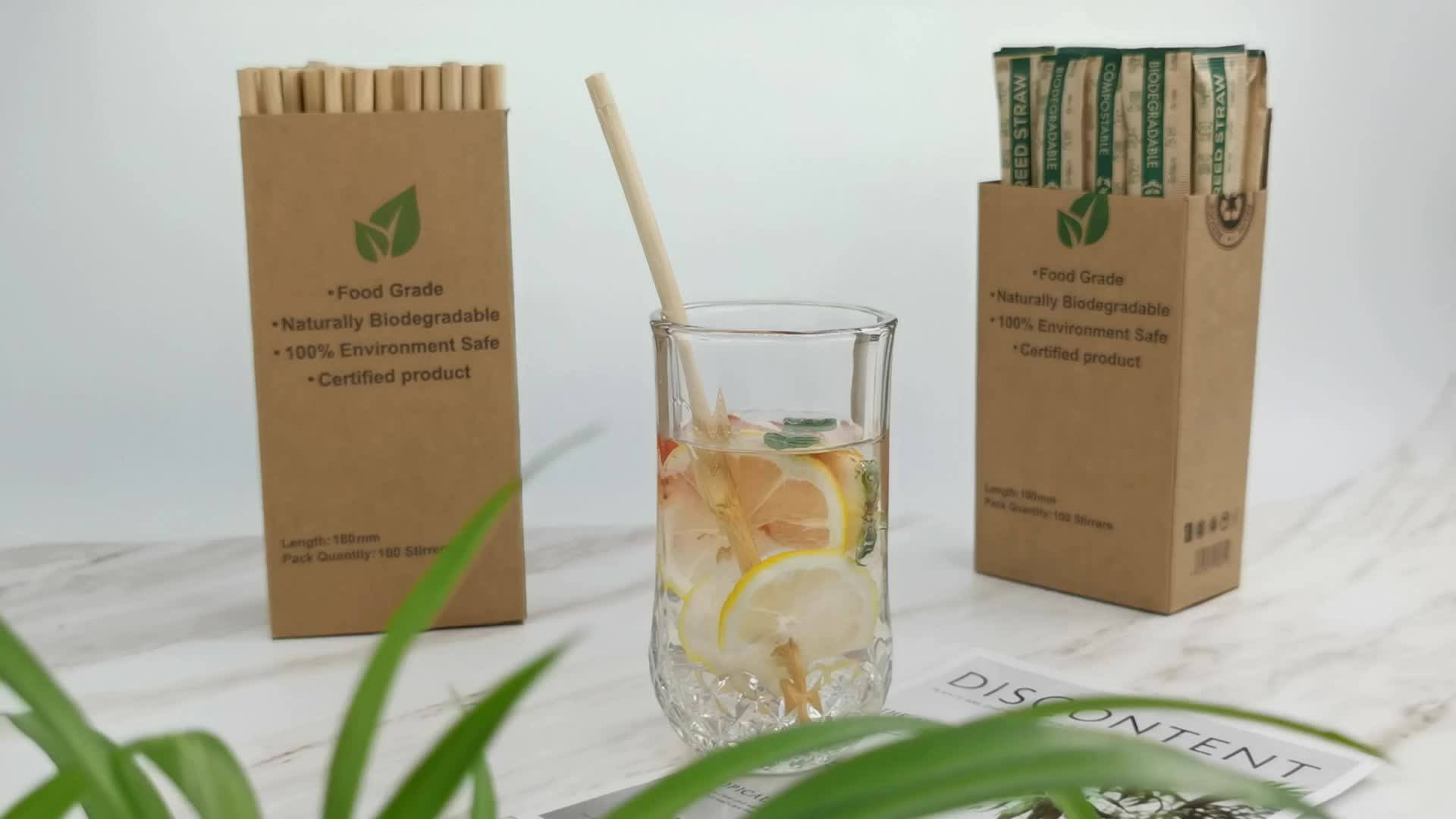 Reusable Natural Organic Eco Friendly Drinking Straw Bamboo Straws