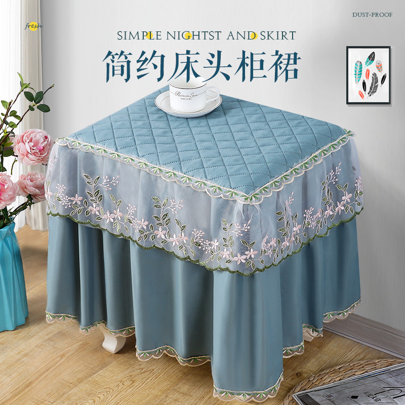 Simple modern bedside table cover cover dust cover bedside table universal cover towel dust cover all-inclusive European bedside table cover