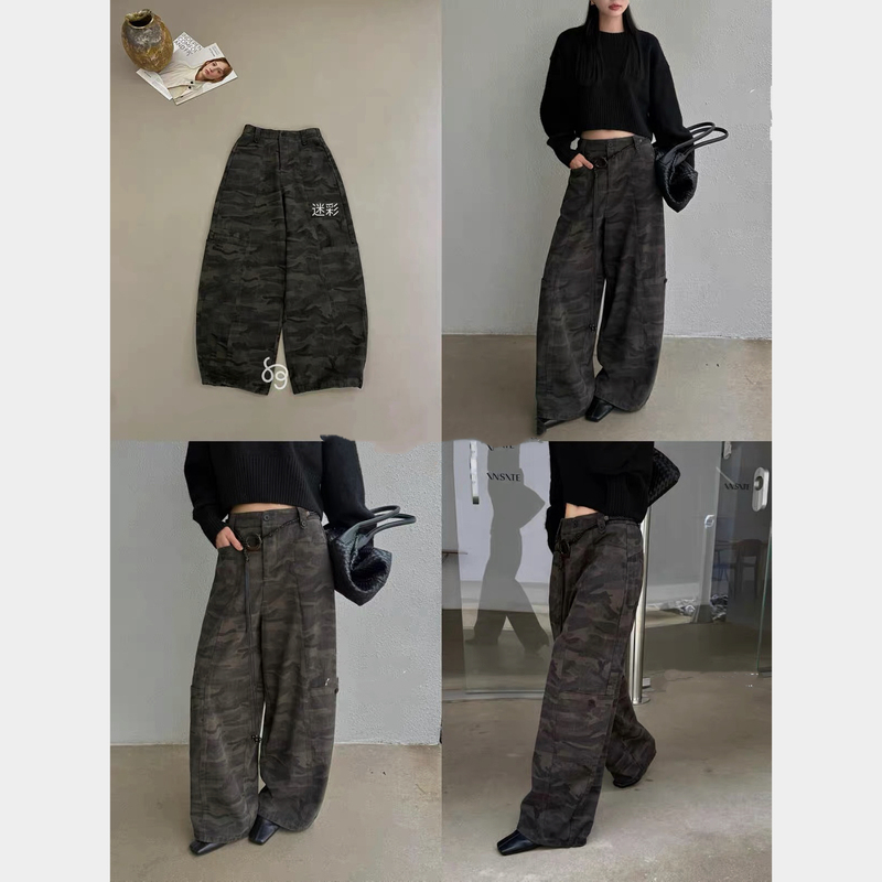 8.18/ "Early Autumn Jungle Worker Pants" Are a Favorite! All-Cotton Drawstring Vertical Pocket Cargo Pants with a Curved Knife Design, Casual Pants 8.18/ "Early Autumn Jungle Worker Pants" Are a Favorite! All-Cotton Drawstring Vertical Pocket Cargo Pants with a Curved Knife Design, Casual Pants
