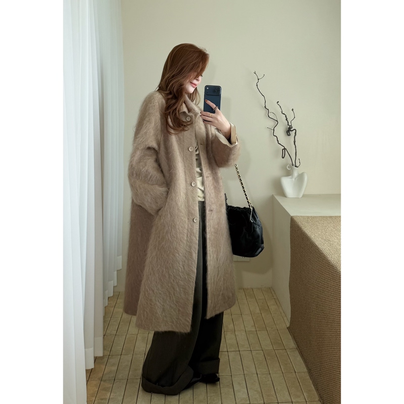 9.17/ "Rebirth" First Introduces Winter Wear ~ Misty Long-Haired Cashmere Wool Elegant Lapel Long Coat 9.17/ "Rebirth" First Introduces Winter Wear ~ Misty Long-Haired Cashmere Wool Elegant Lapel Long Coat