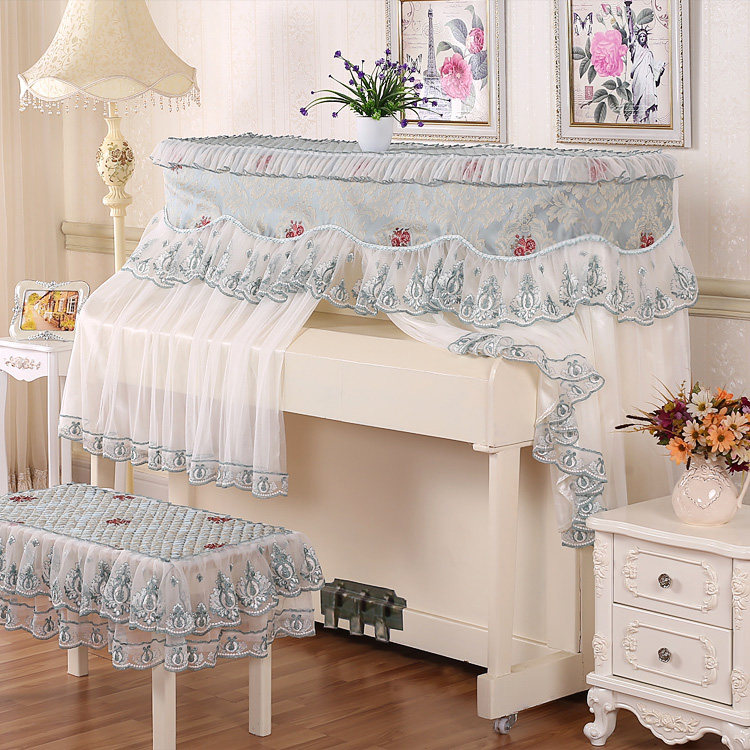 Factory direct rose language piano cover half cover European fabric thickened with lining New product recommendation