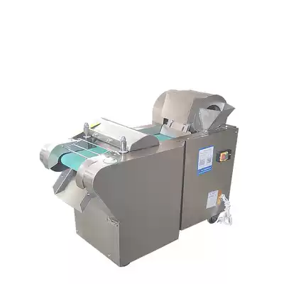 Electric commercial conveyor vegetable cutter automatic canteen kitchen vegetable cutting silk slice T-segment multi-function stainless steel
