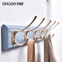 Hanging Hanger Wall Powerful Load Bearing Free Punch Bedroom Living Room With Nordic Viscose Door Rear Wall-mounted Bathroom Row Hook After Nordic Viscose Door