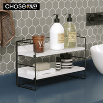 Debris Containing Shelf Triple Iron Art Desktop Shelf Bathroom Cosmetic Finishing Rack Kitchen Storage Rack Snacks Storage