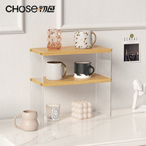 Preliminary color mug containing rack glass shelf glass holder coffee cup rack mesh red water bar shelving cabinet table top