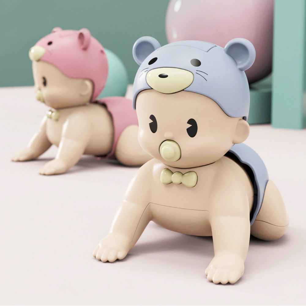 Baby learning crawling toys baby electric crawling baby guides young children to move and crawl for 6 months to look up 7 doll artifact