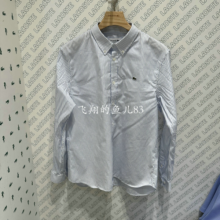 Ch9644-10 French Crocodile Lacoste 2025 New Autumn Men's Fashion Striped Long-Sleeved Shirt Ch9644-10 French Crocodile Lacoste 2025 New Autumn Men's Fashion Striped Long-Sleeved Shirt