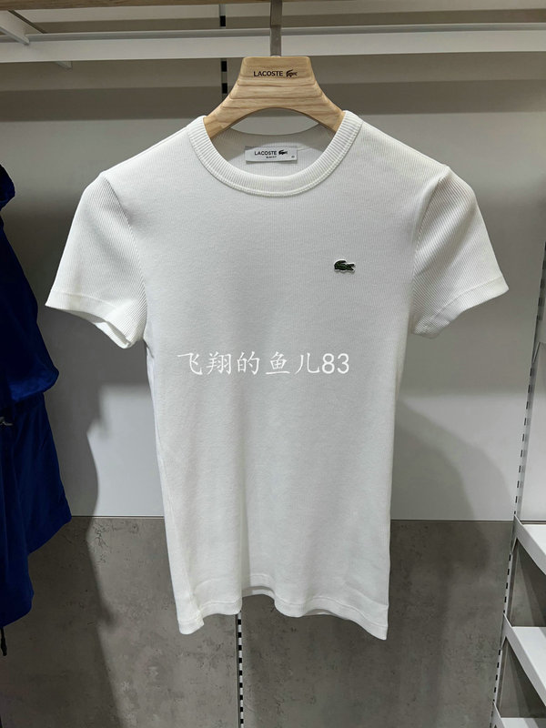 Tf5538 French Crocodile Lacoste 2025 New Autumn Women's Fashion Slim Round Neck T-Shirt Tf5538 French Crocodile Lacoste 2025 New Autumn Women's Fashion Slim Round Neck T-Shirt