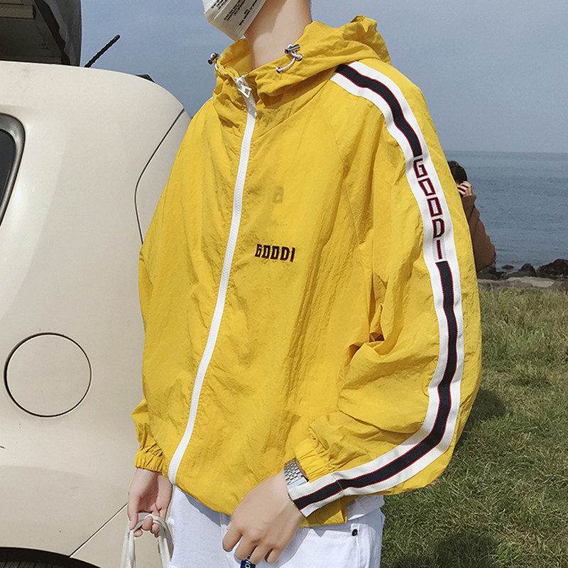 Sunscreen clothing men's Korean version of the trend of lovers summer men hooded beach outdoor cover fishing windbreaker ultra-thin and breathable
