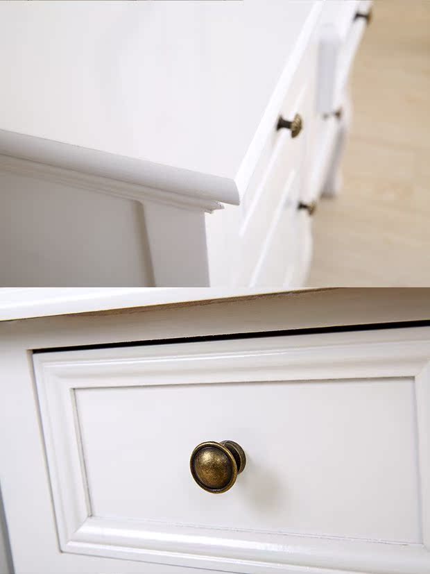 Miễn phí lắp đặt đơn giản màu trắng phong cách châu Âu đầu giường gỗ bảng 35cm giá rẻ 2 phòng ngủ căn hộ nhỏ bơm bàn cạnh giường ngủ hẹp - Buồng tủ để giày