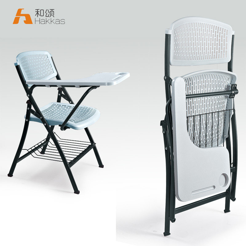 Training chair with desk board Conference chair Table and chair One-piece folding Student training chair with writing board Conference room chair