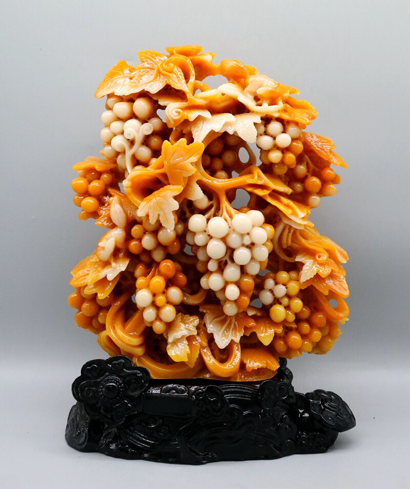 Imitation Shoushan Stone Engraving Landscape Pendulum Pieces Home Jade Crafts Gifts Swing Accessories Gift Collection Hem for children and grandchildren Wandai