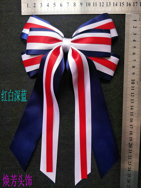Floral gym fitness playground Playground Games Red White Blue Head Floral Headwear Hair Accessories Leather Fascia Hairpin Full Mail