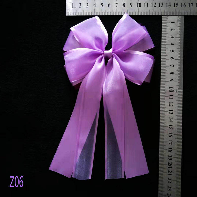 Purple Black & White Gold Cheerleading Fitness Playground Event Dance Competition Butterfly Knots Hair Accessories Hair Clip Hair Clip