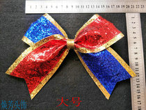 Red and blue gold and silver black and white cheerleader Fancy Ball Jazz competition Shiny Butterfly Knot Headwear Hair Accessories Hair Accessories