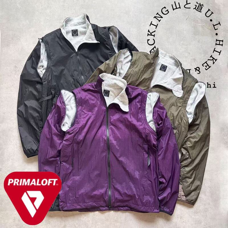 Yamatomichi Outdoor Lightweight Detachable Sleeve Jacket Windproof Waterproof Warm Mountaineering Jacket