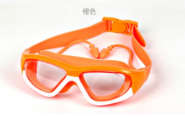 Kính bơi cho trẻ em có nút tai một nam và nữ hộp lớn HD chống nước chống sương mù dễ thương thời trang Hàn Quốc lặn kính bơi - Goggles kinh boi