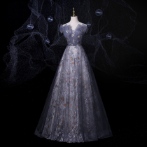 High-end presenter evening gown 2022 new banquet Temperance Bridesmaids Birthday Annual Meeting Gown