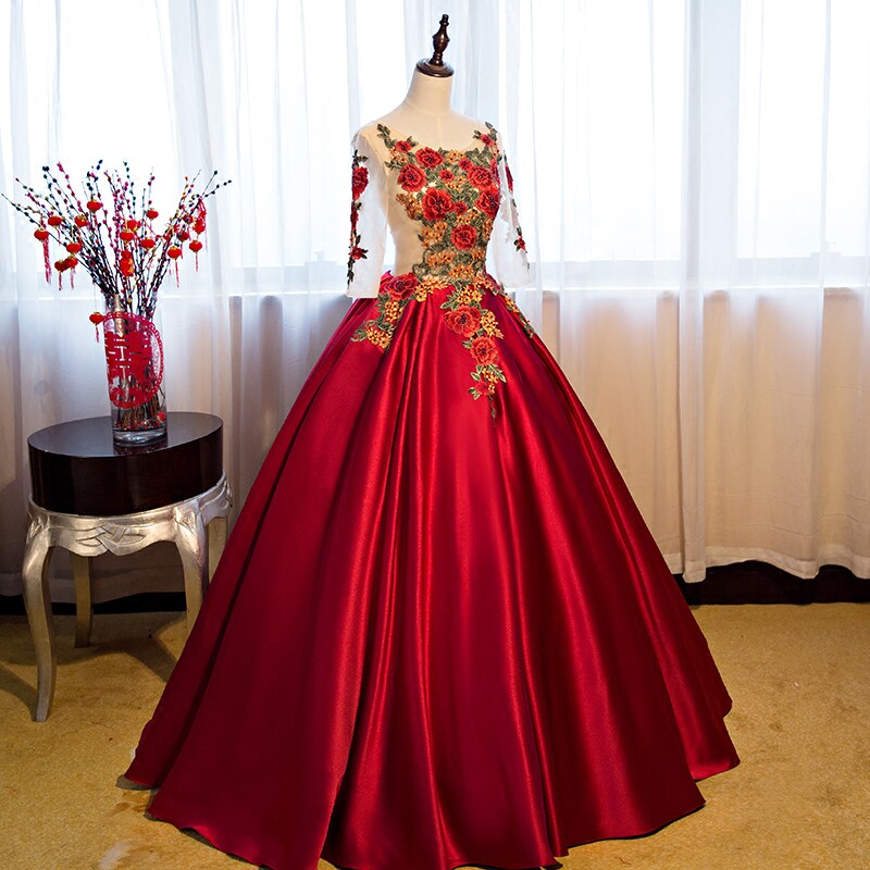 Evening gown 2022 Spring new brides wedding toast to the long version of the show host's annual meeting gown