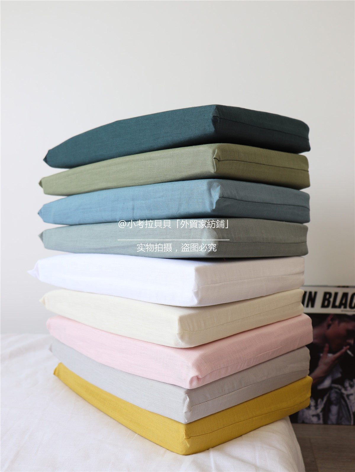 9 colors available Export France 100% pure linen bed sheet Enzyme washed general linen bed sheet soft waxy