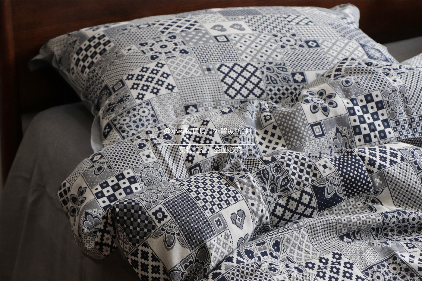 Classical Beauty Charm Full 100% Pure Cotton Color Textured Crafts Traditional Green Flower Pattern style with four pieces of cover