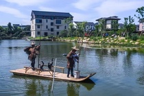 Customized bamboo rafts bamboo rafts bamboo rafts rafts rafts landscape cruises sightseeing boats fishing boats