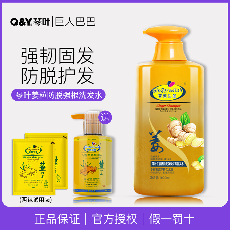 Qin Ye ginger king old ginger juice anti-hair loss barber shop special shampoo shampoo female oil control shampoo